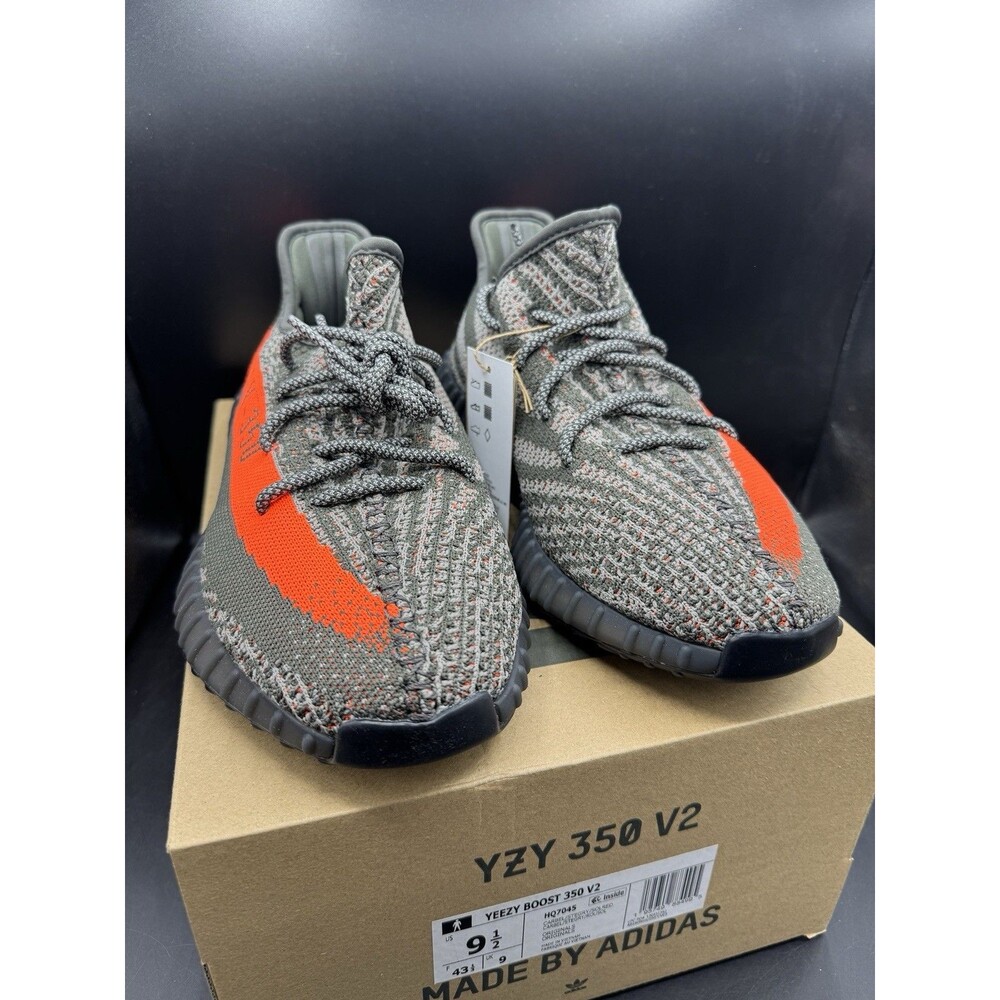 adidas Yeezy Boost 350 V2 'Carbon Beluga' Men’s Size 9.5 (HQ7045) DS OG ALL - Picture 2 of 16